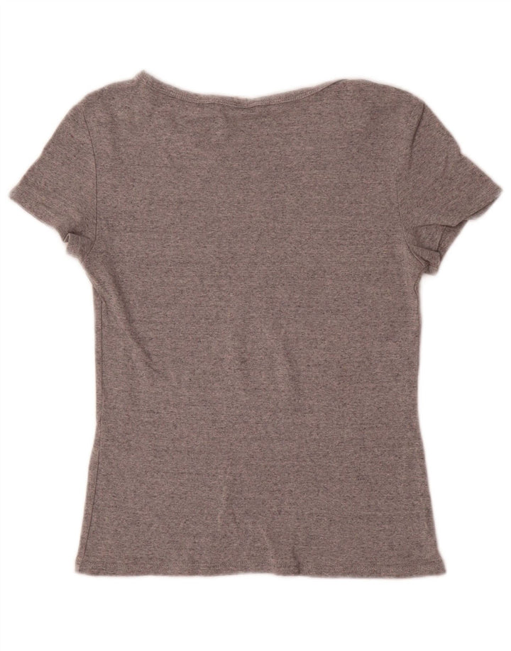 Camiseta feminina Levi's UK 8 pequena cinza manchada