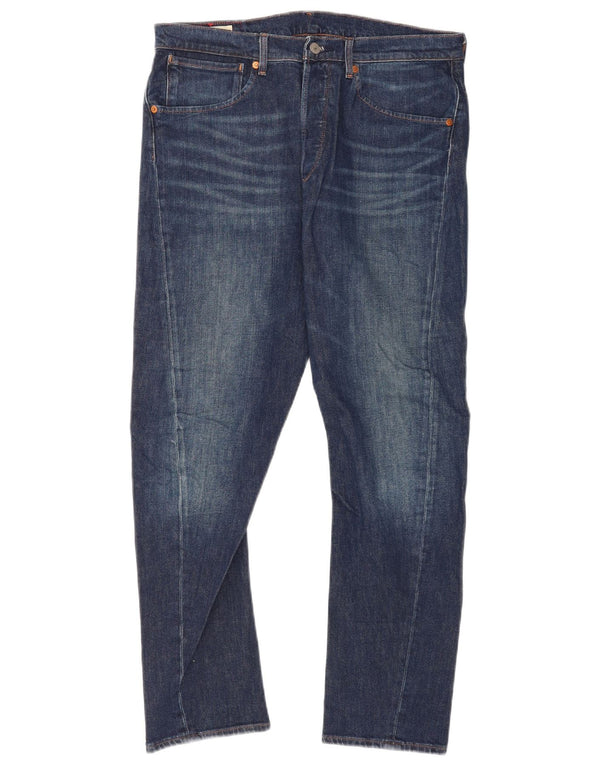 Levi's Masculino 502 Tapered Jeans W33 L29 Azul Algodão