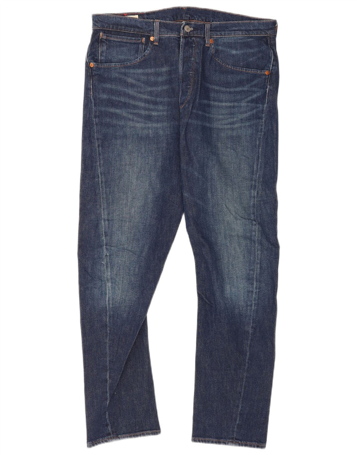Levi's Masculino 502 Tapered Jeans W33 L29 Azul Algodão