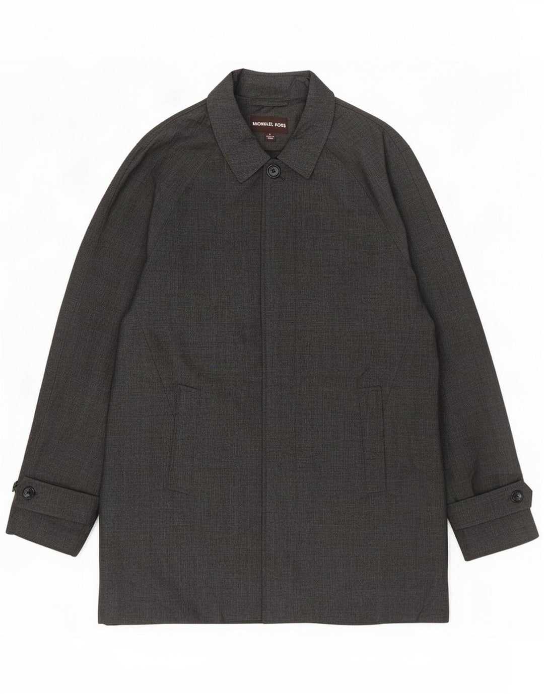 Michael Kors Mens Overcoat UK 40 Large Grey Check Poliéster