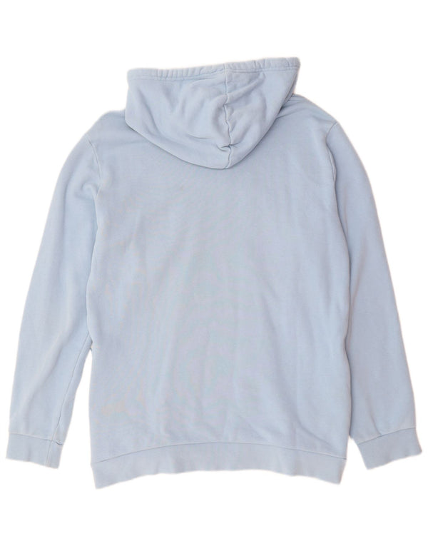 ADIDAS Mens Graphic Hoodie Jumper Médio Algodão Azul