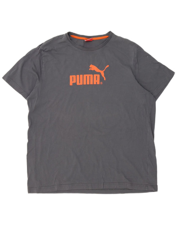 Camiseta masculina Puma Graphic 2XL algodão cinza