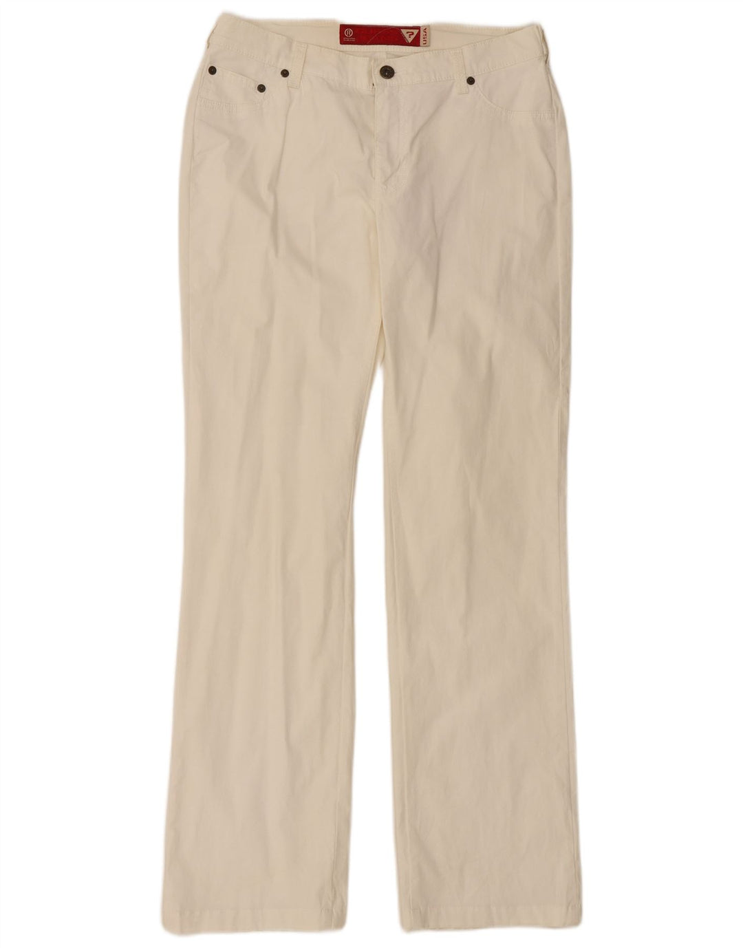 Guess Calça feminina casual bootcut W32 L31 branca