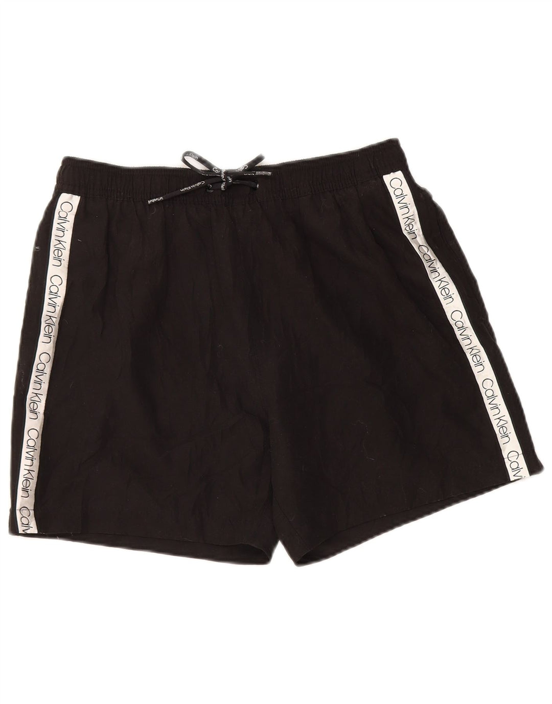 Shorts de natação feminino CALVIN KLEIN UK 14 poliéster preto médio