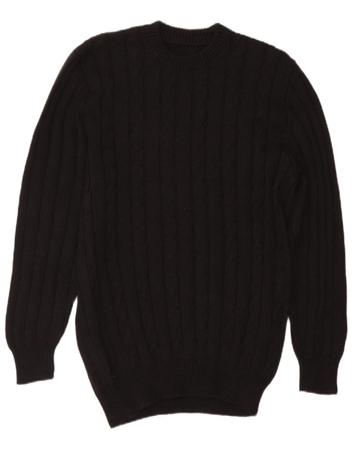 Vestido feminino vintage IT 50 XL lã preta