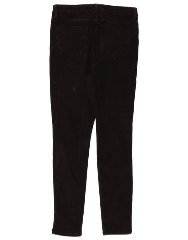 Calça jeans feminina Marks & Spencer The Ivy Skinny UK 10 pequena W30 L28 preta