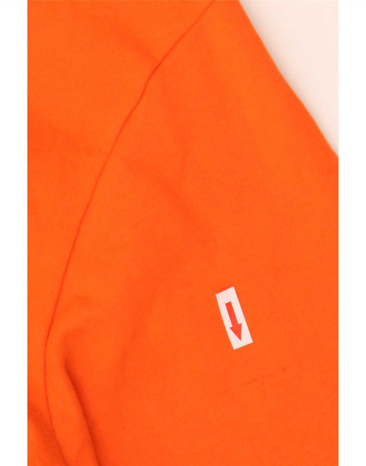 Adidas Mens Graphic Moletom Jumper 2XL Laranja Algodão