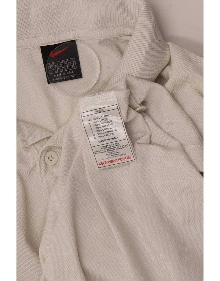 Camisa polo masculina Nike UK 39/41 algodão branco médio