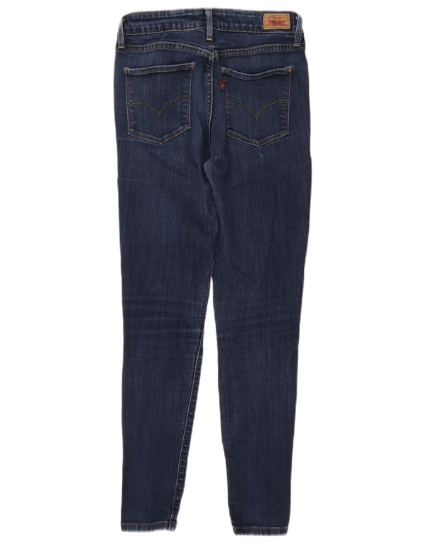 Legging feminina Levi's skinny jeans US 4 pequeno W27 L27 algodão azul marinho