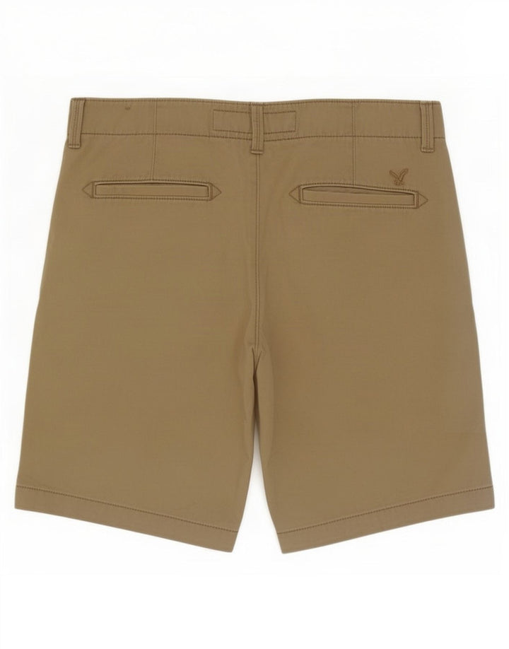 American Eagle Outfitters Mens Chino Shorts W31 Algodão Bege Médio