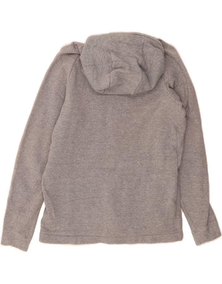 NIKE Womens Zip Hoodie Sweater UK 12 Medium Grey Cotton Vintage Nike and Second-Hand Nike from Messina Hembry 