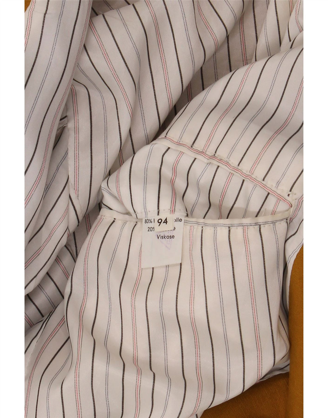 Jaqueta blazer masculina vintage com peito duplo Reino Unido 40 lã amarela grande