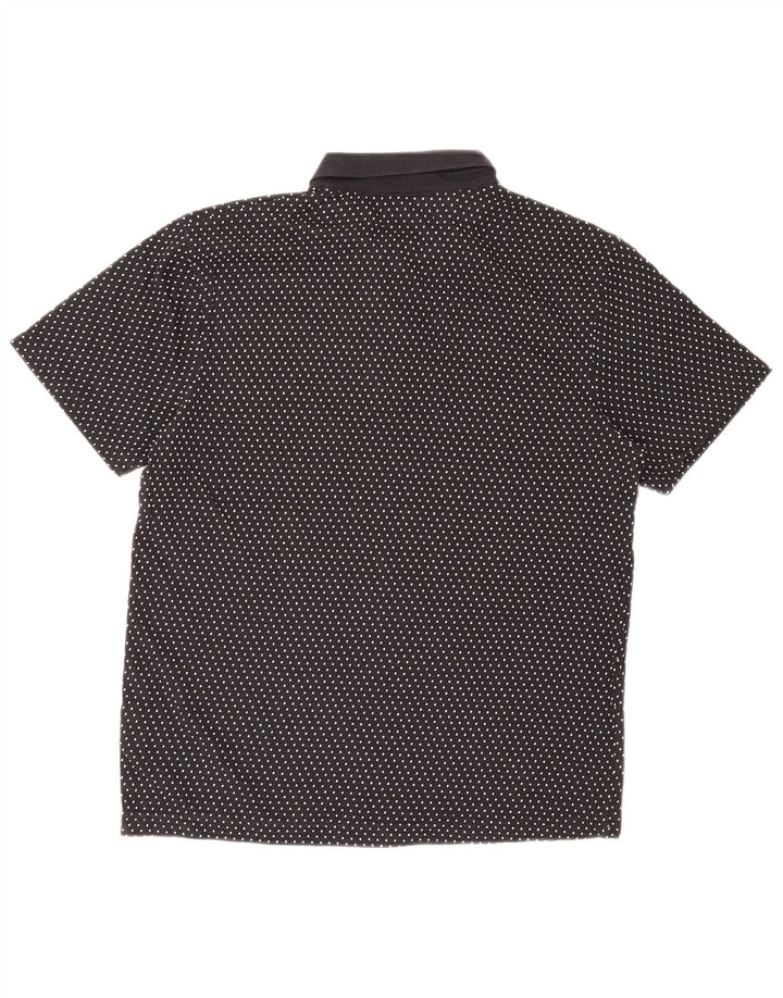 Camisa polo masculina Jack & Jones médio algodão manchado azul marinho
