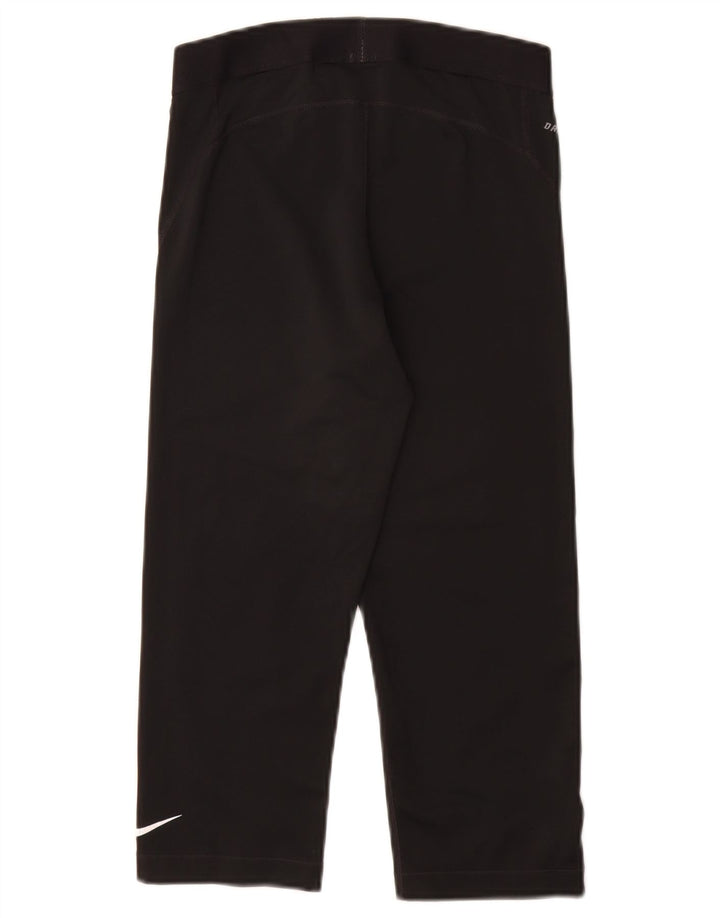 Leggings Nike Dri Fit Graphic Capri UK 12 Médio Preto Poliéster