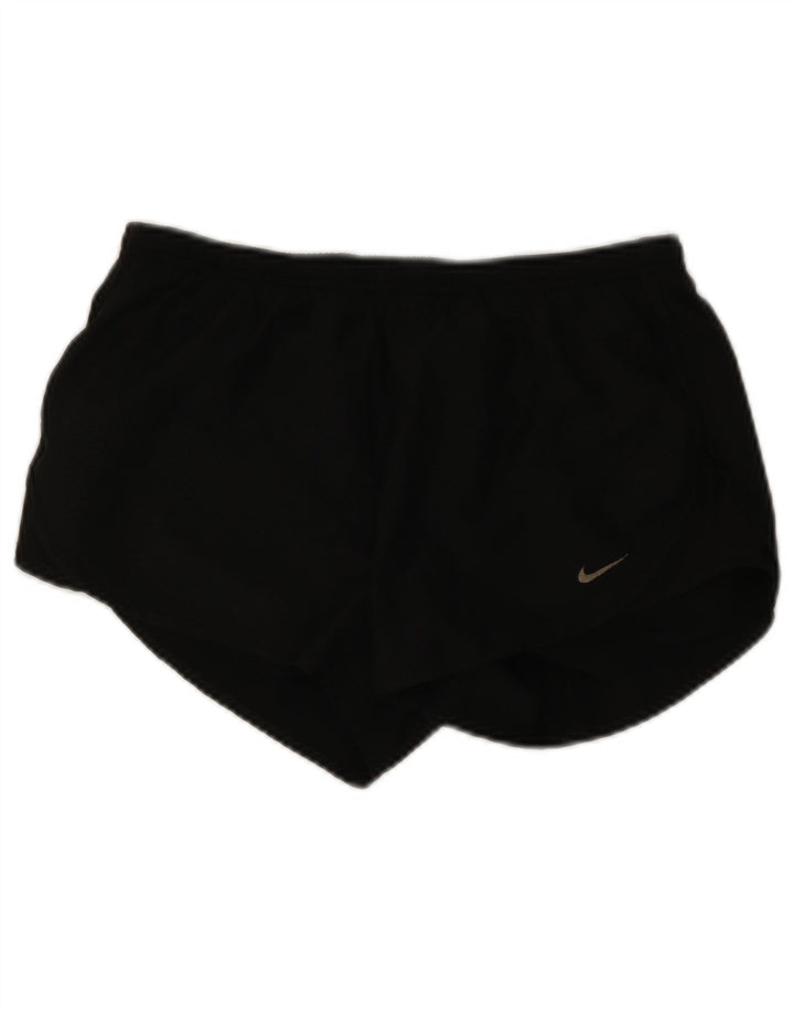 Shorts esportivo feminino Nike Dri Fit UK 14 médio preto Chevron
