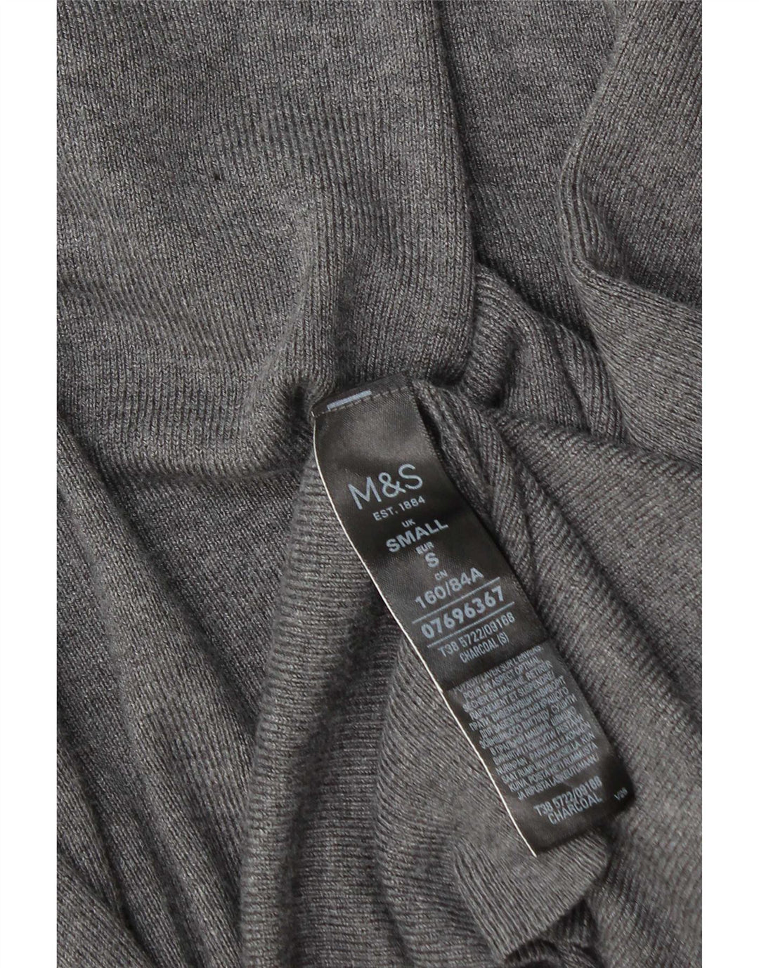 Marks & Spencer Suéter feminino Longline Open Cardigan Reino Unido 10 Pequeno Cinza