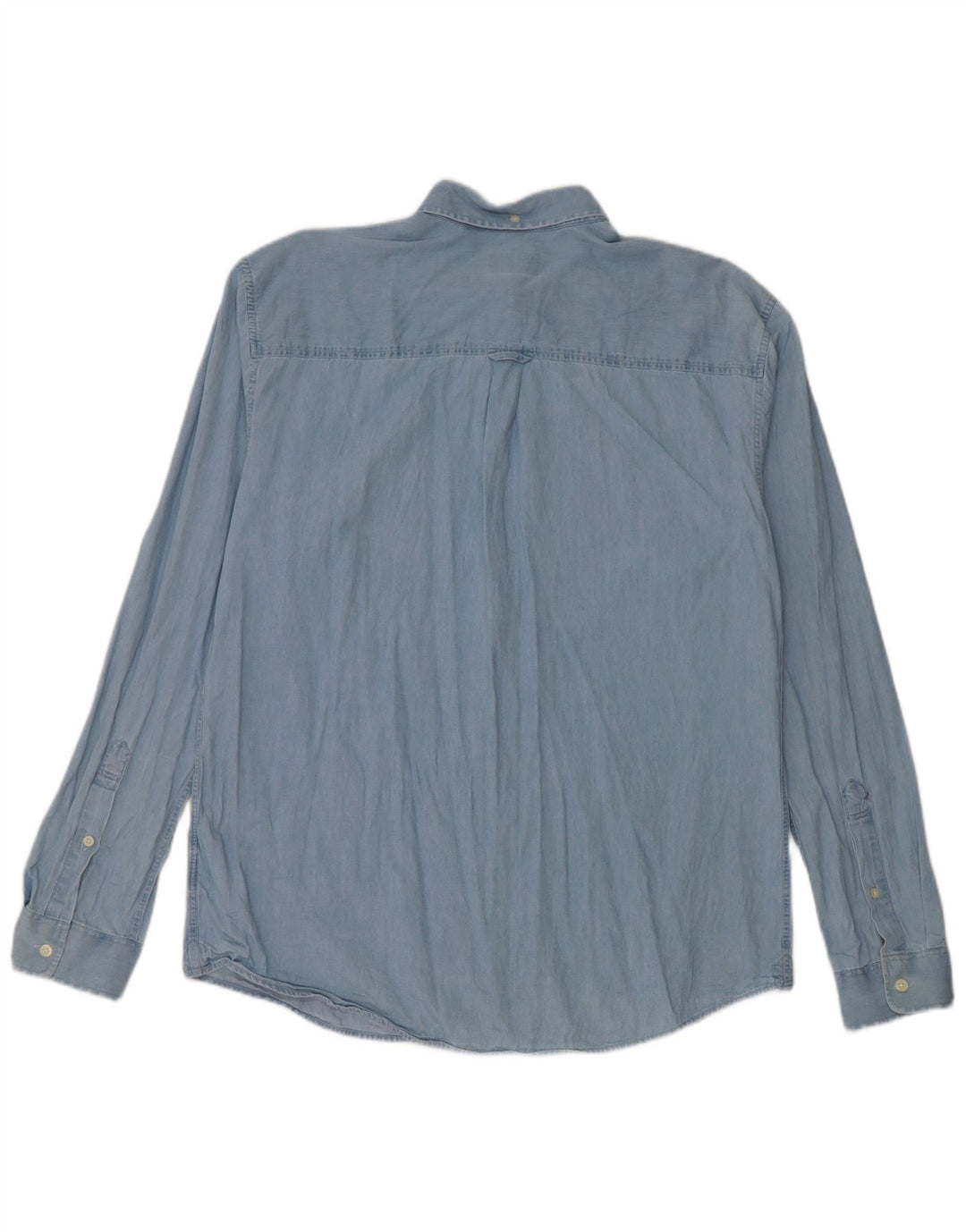 Camisa jeans masculina de ajuste relaxado Jack Wills algodão azul médio