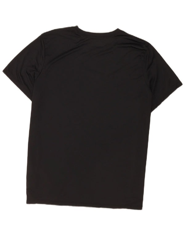 Camiseta Nike feminina gráfica Top UK 18 XL preta poliéster esportiva