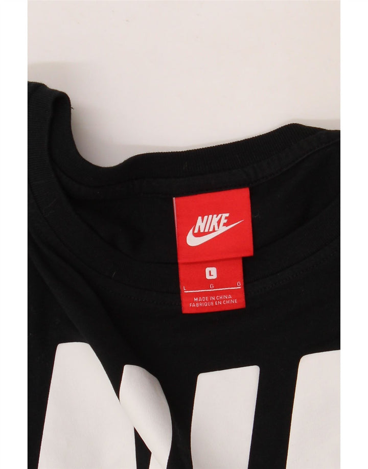 Camiseta Nike Feminina Graphic Top UK 16 Grande Preto