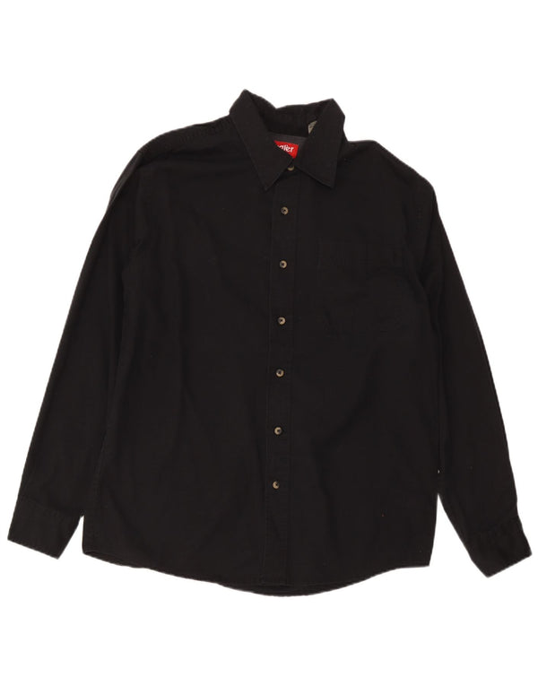 Camisa masculina Wrangler de algodão preto médio