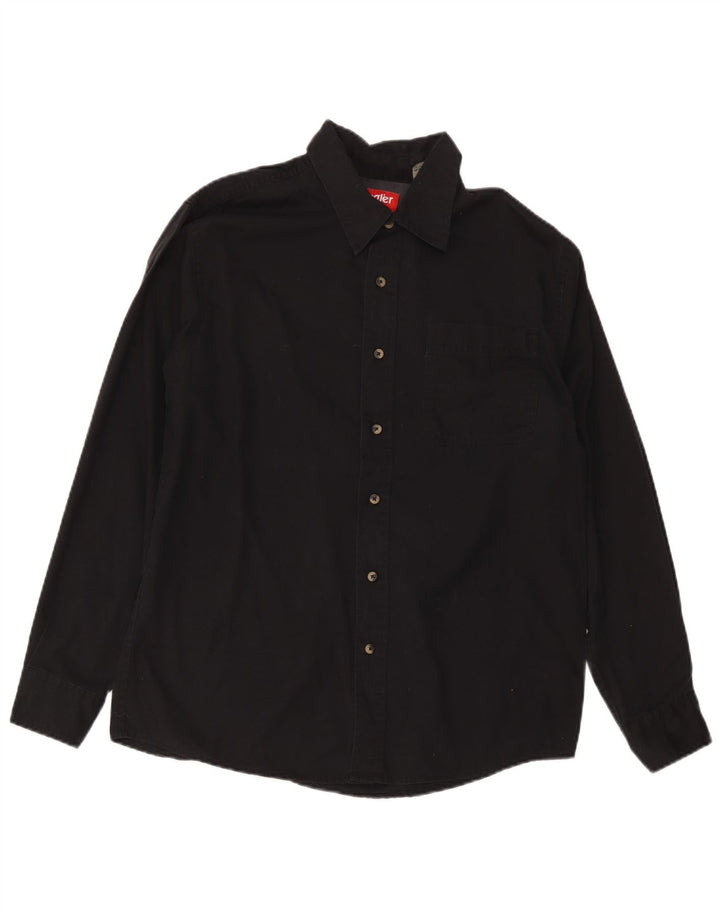 Camisa masculina Wrangler de algodão preto médio