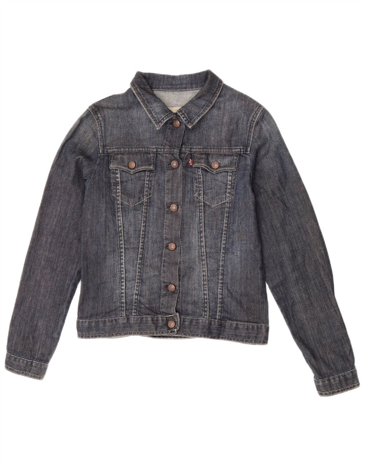 Jaqueta jeans feminina Levi's 13-14 anos azul marinho algodão