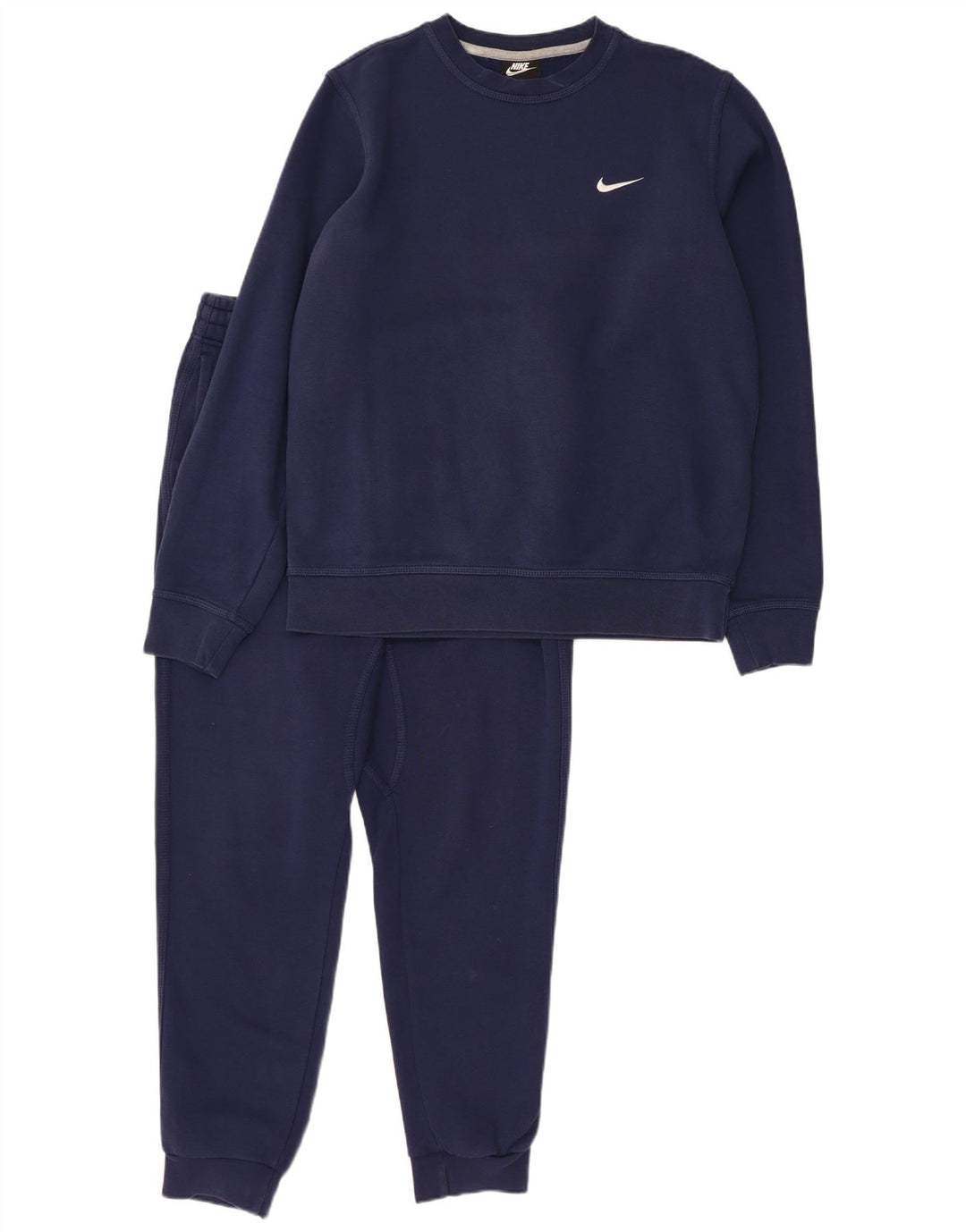 NIKE Mens Full Tracksuit Médio Azul Marinho Algodão