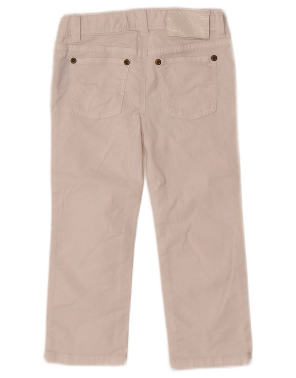 Ralph Lauren Calças casuais retas para meninas 4-5 anos W20 L15 algodão branco