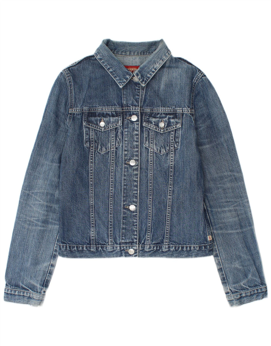 Jaqueta jeans feminina Carrera UK 12 algodão azul médio