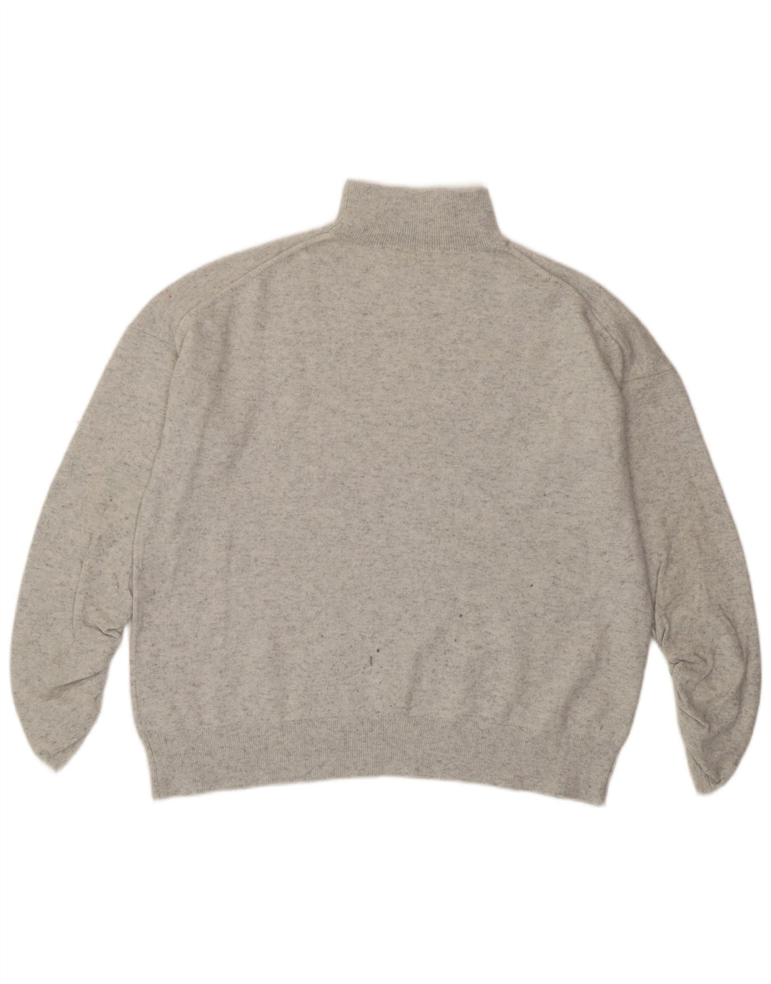 Suéter feminino MINT VELVET com gola tartaruga Reino Unido 14 cinza médio manchado