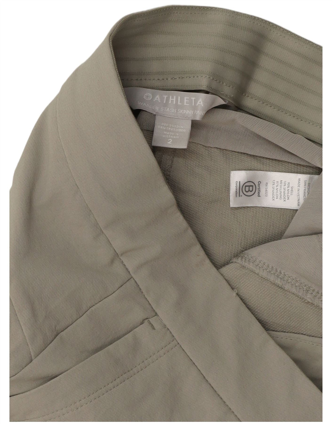 Calça cargo skinny feminina ATHLETA US 2 XS W29 L29 cinza nylon