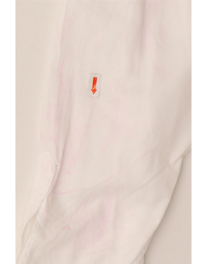 Camisa formal masculina ROCCOBAROCCO tamanho 17 1/2 44 XL branca