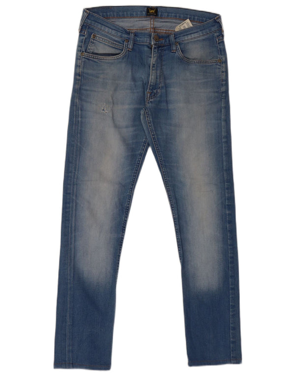Lee Mens Luke Tapered Jeans Slim W31 L32 Azul Algodão