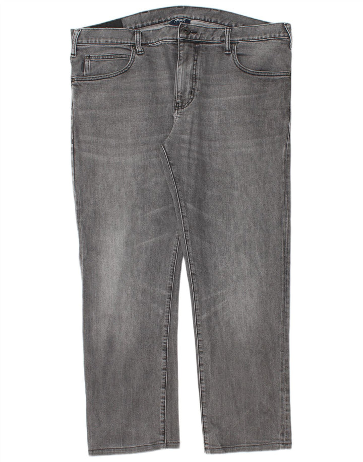 Armani Mens Slim Jeans W40 L29 Cinza Algodão