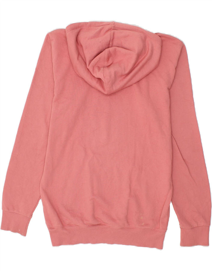 REEBOK Womens Oversized Hoodie Jumper UK 10 Small Pink Cotton Vintage Reebok and Second-Hand Reebok from Messina Hembry 