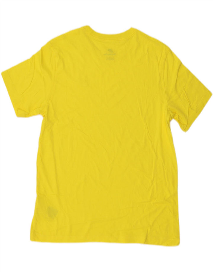 Nike Mens Camiseta Top Médio Algodão Amarelo