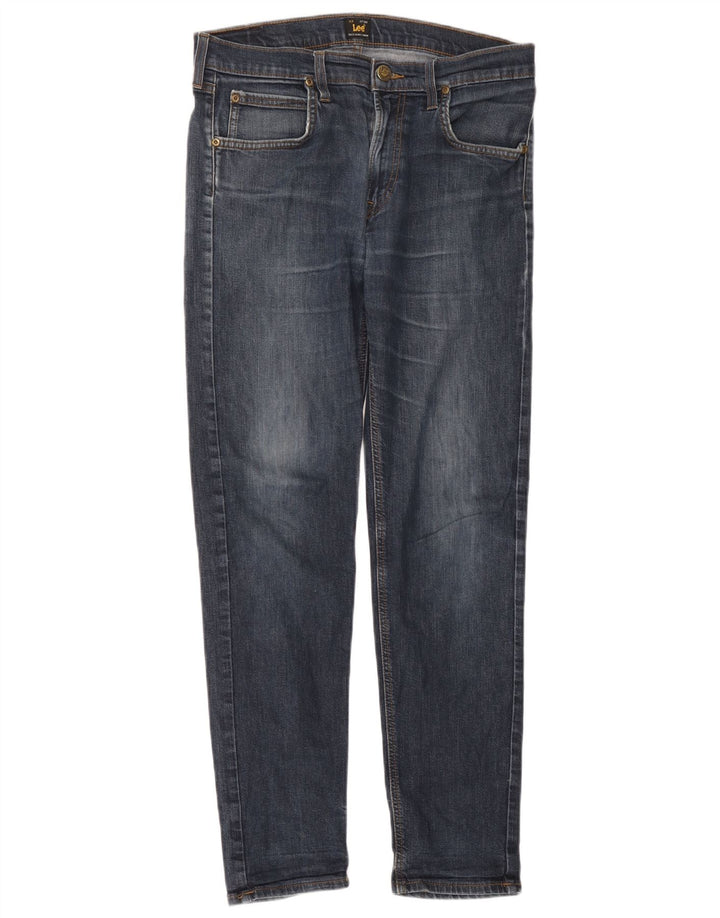Lee Mens Arvin Slim Jeans W32 L32 Azul Marinho Algodão