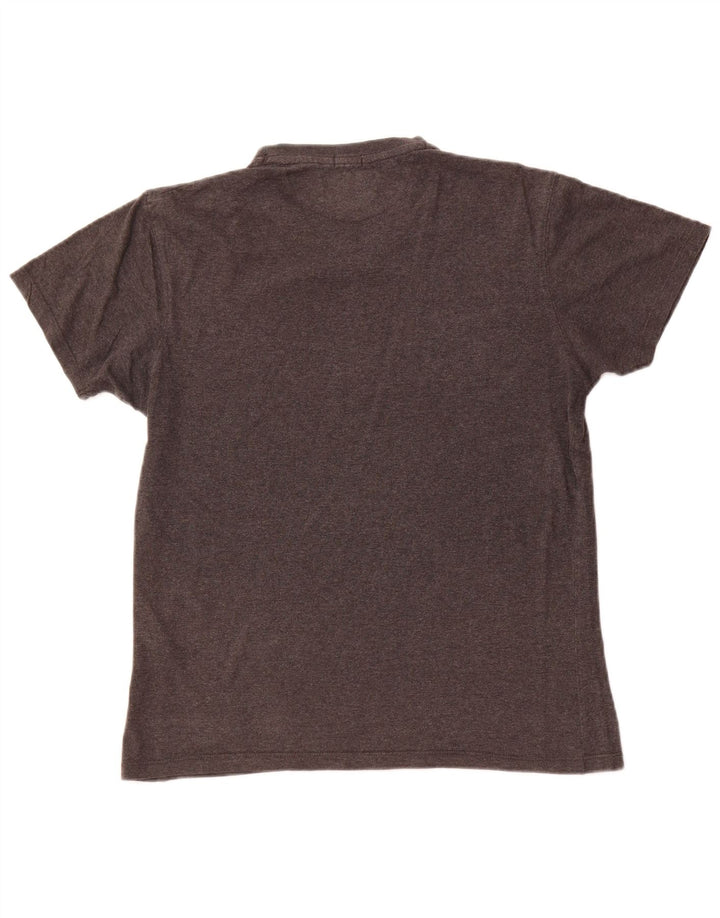 Camiseta gráfica masculina RUSSELL ATLÉTICO cinza médio algodão