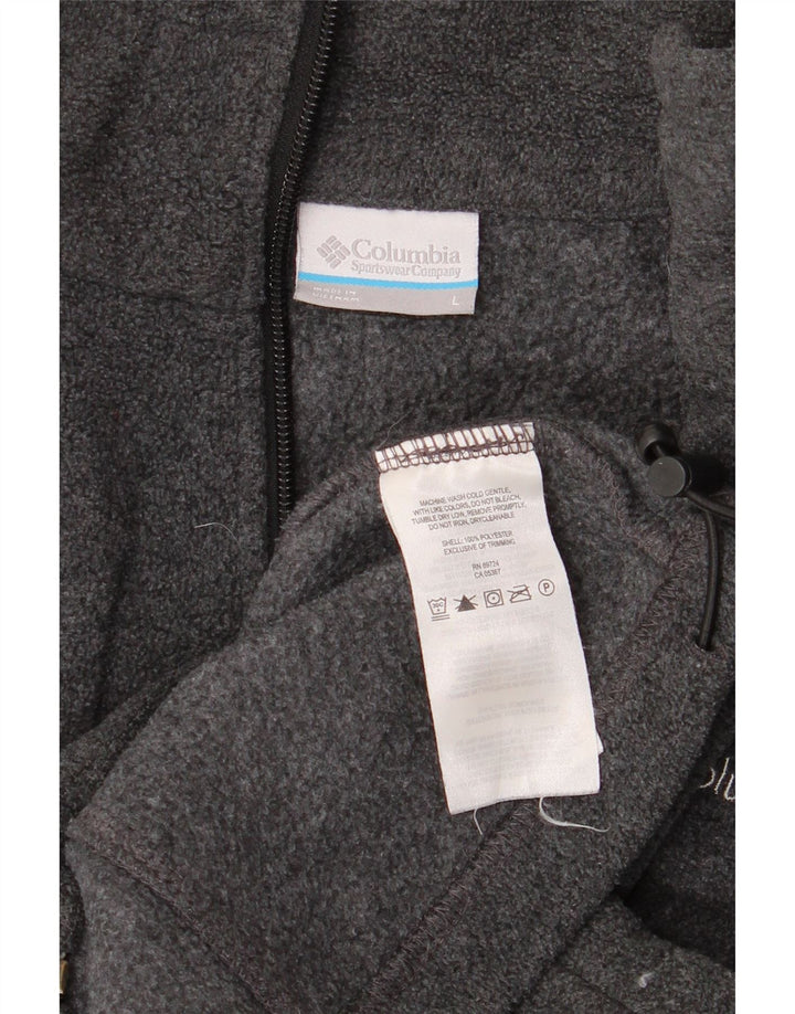 Jaqueta de lã feminina Columbia UK 16 grande poliéster cinza