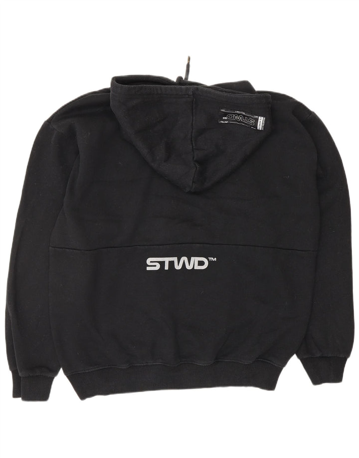 Jumper com capuz gráfico masculino PULL & BEAR médio preto
