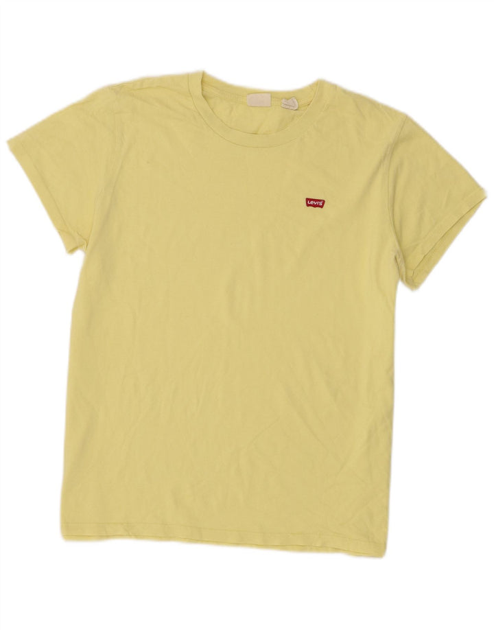 Camiseta feminina Levi's UK 14 grande amarelo