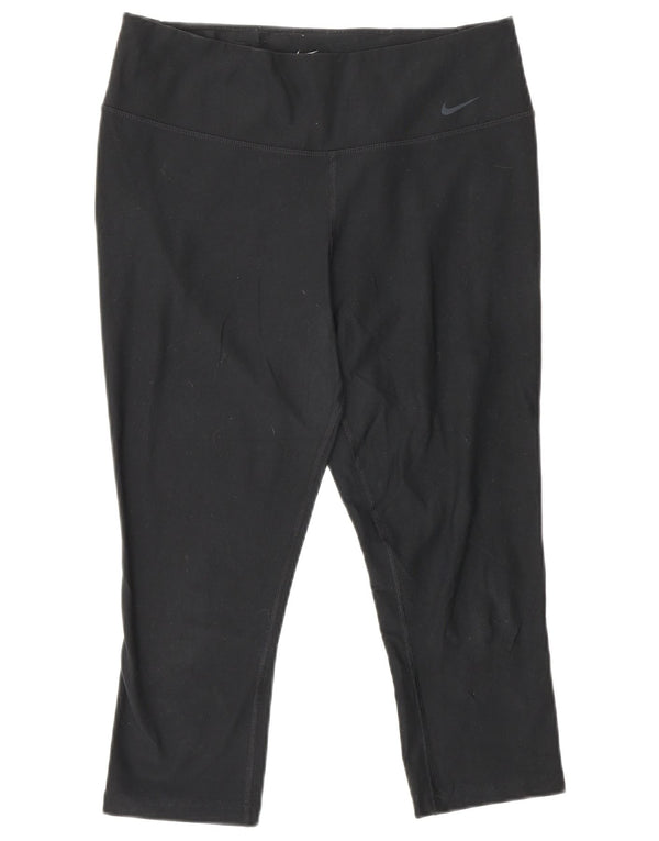 Leggings Nike Dri Fit Capri UK 14 Médio Preto Poliéster