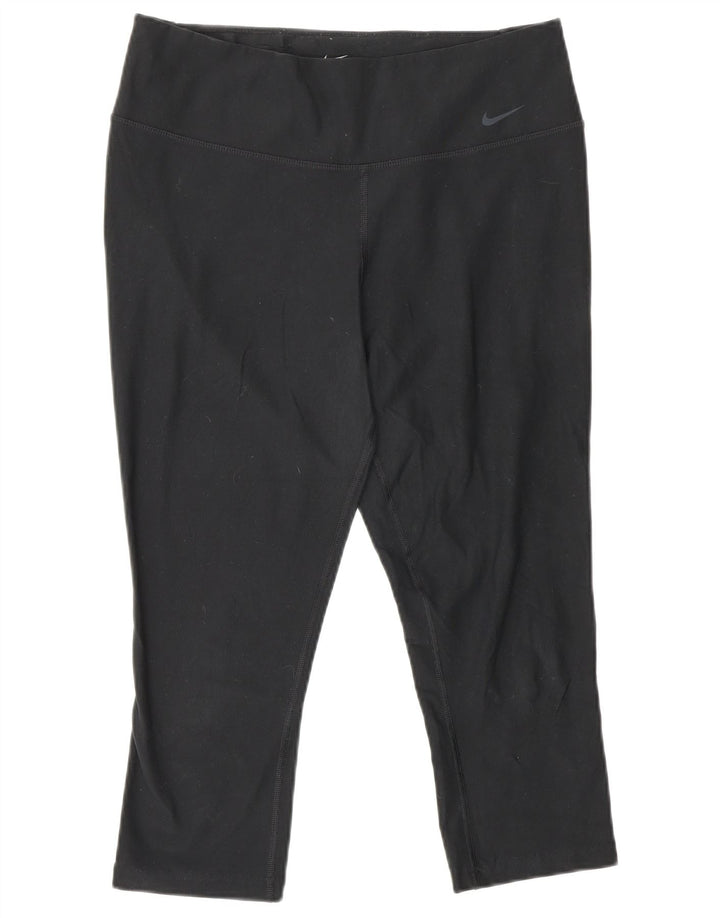 Leggings Nike Dri Fit Capri UK 14 Médio Preto Poliéster