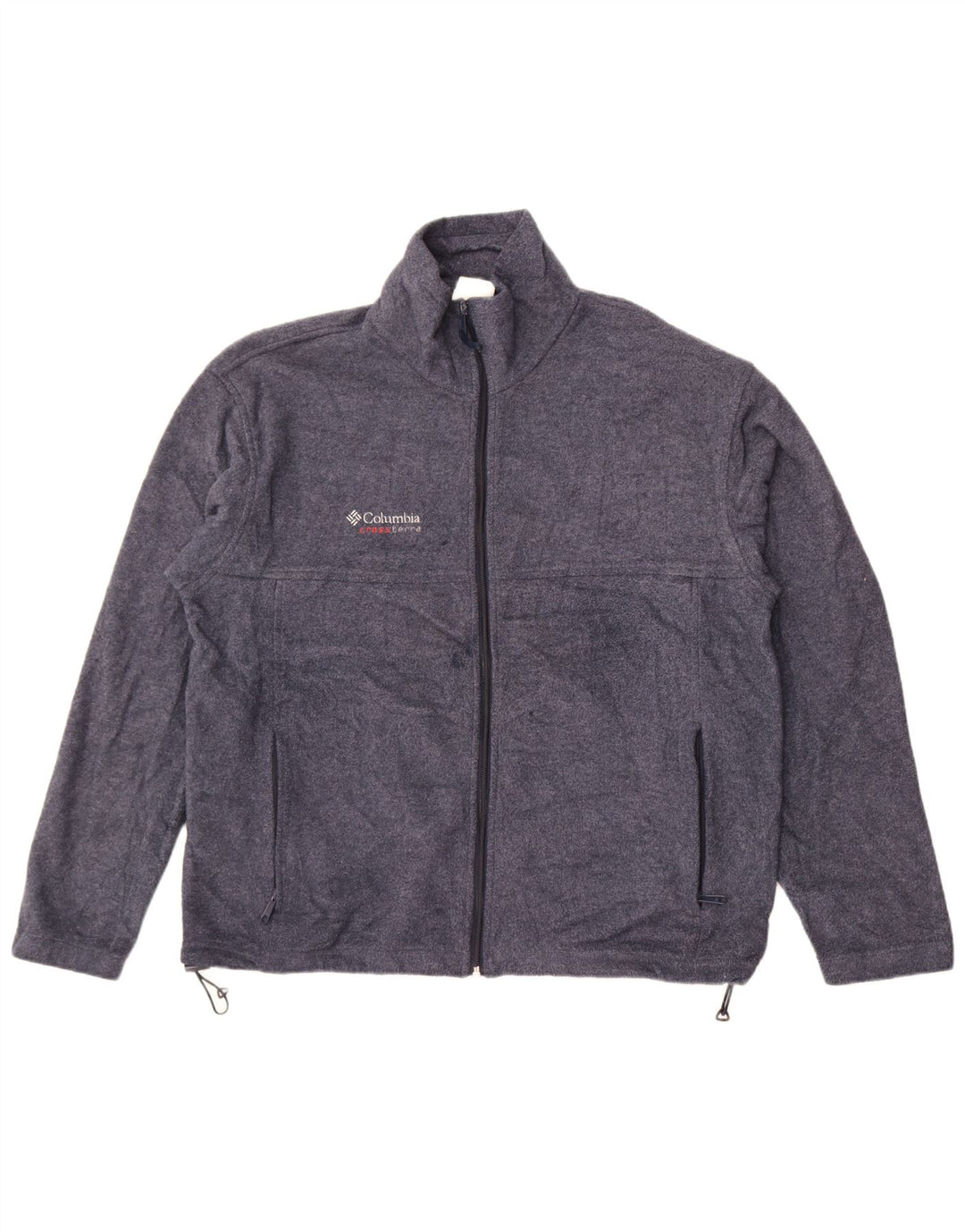 Jaqueta de lã masculina Columbia UK 40 grande poliéster azul marinho