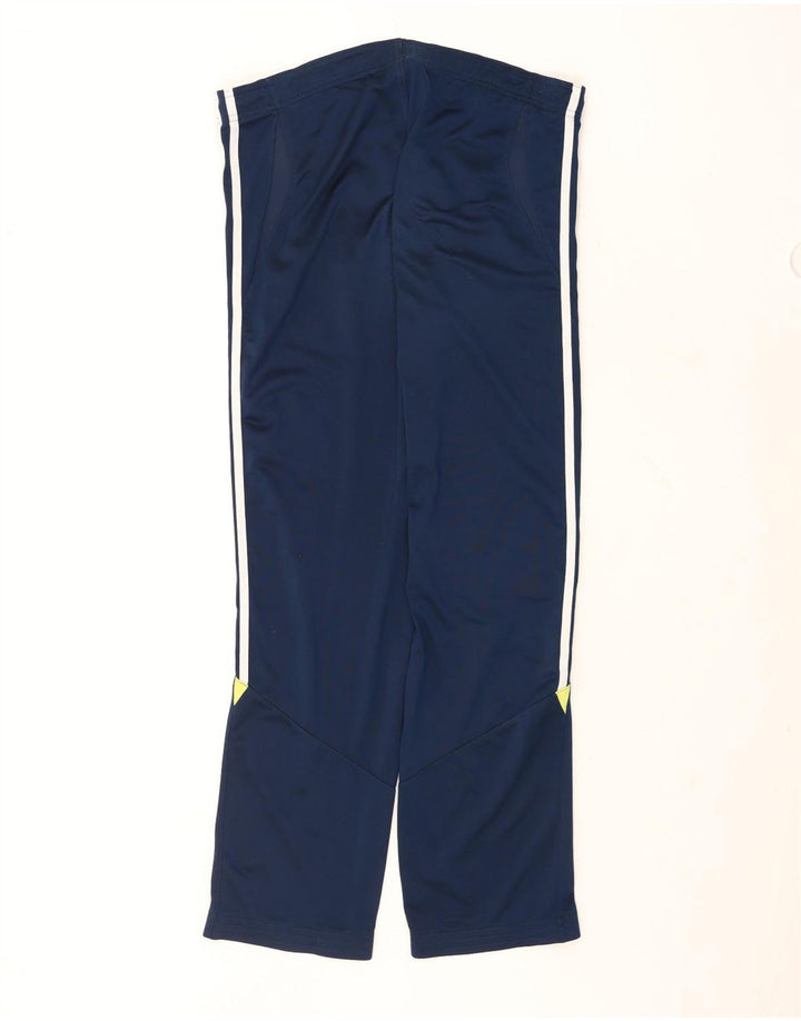 Calça de treino masculina Adidas grande poliéster azul marinho