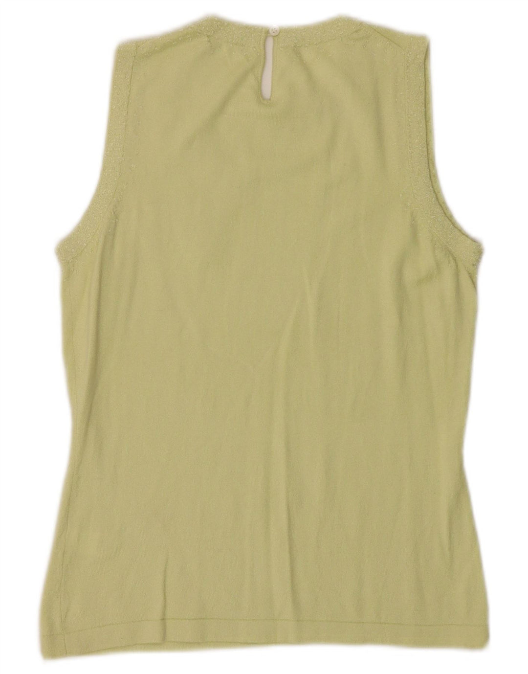Colete feminino BANANA REPUBLIC UK 10 seda verde pequena