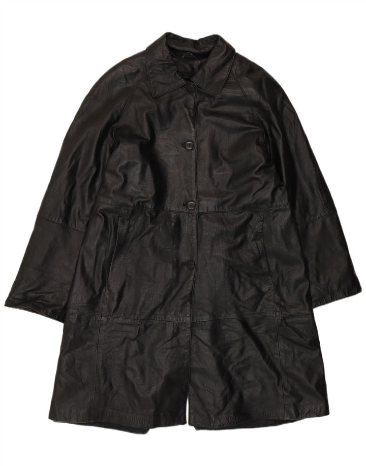 Casaco feminino de couro Venezia Olivieri IT 48 XL couro preto