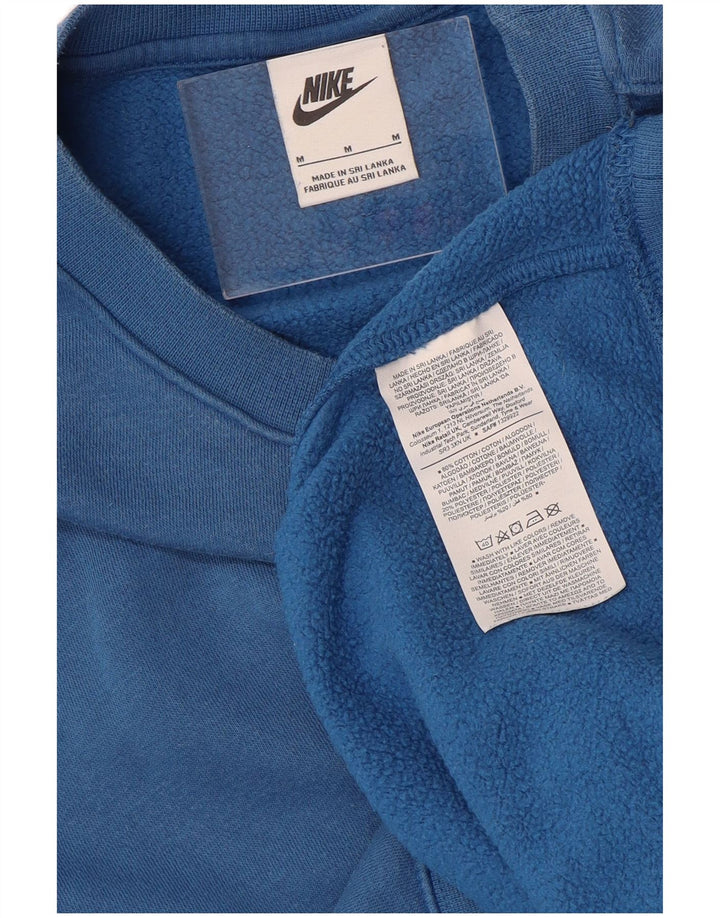 NIKE Mens Moletom Jumper Médio Algodão Azul