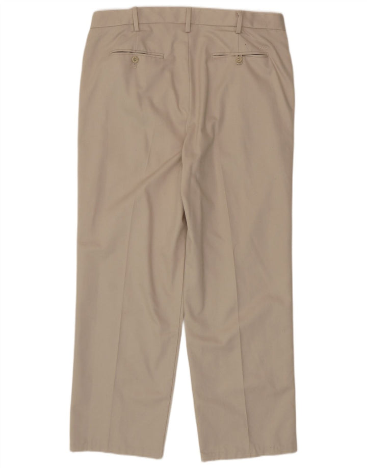 Calça Chino Masculina Reta IZOD W34 L30 Algodão Bege