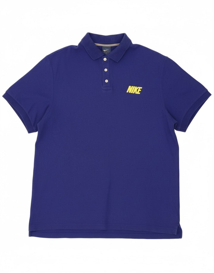 Camisa polo masculina NIKE 2XL algodão azul
